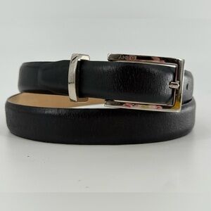 DKNY Black Leather Belt M‎